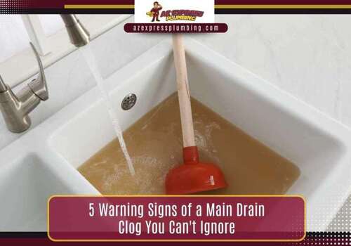 signs of a main drain clog